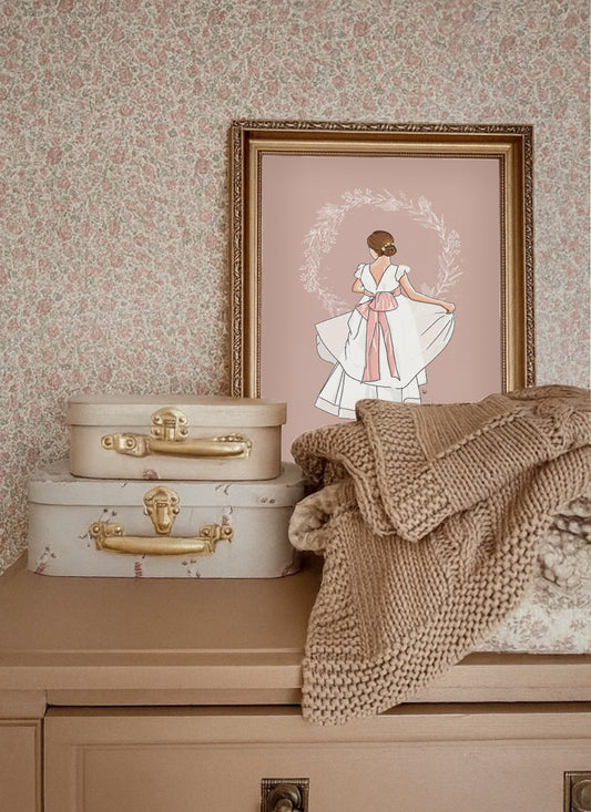 Affiche Danseuse de Dos – Illustration chambre enfant