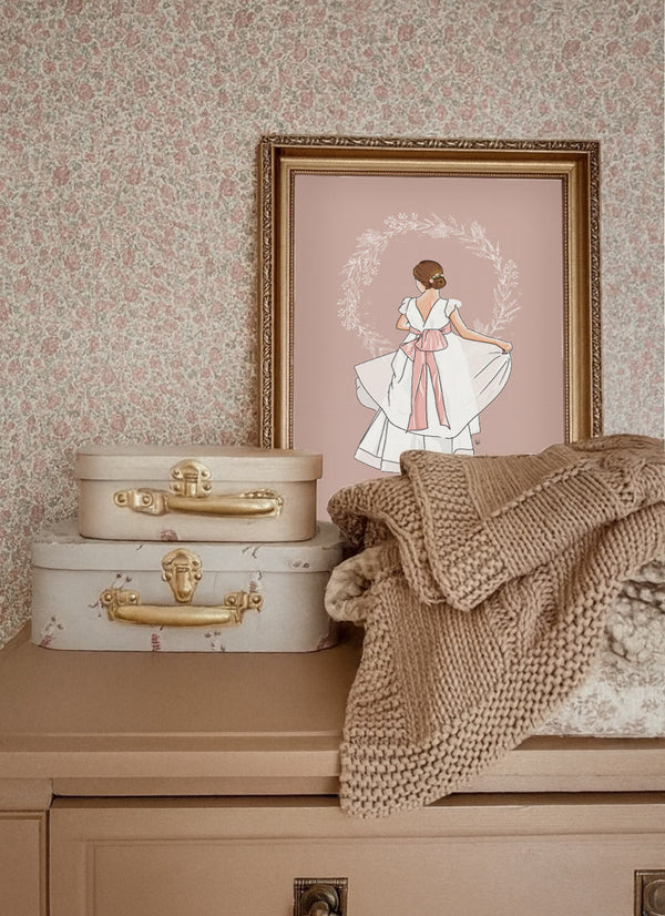 Affiche Danseuse de Dos – Illustration chambre enfant