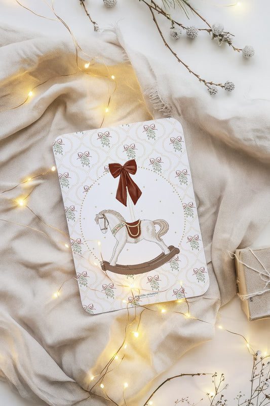 Carte Postale "Cheval à Bascule" - Noël