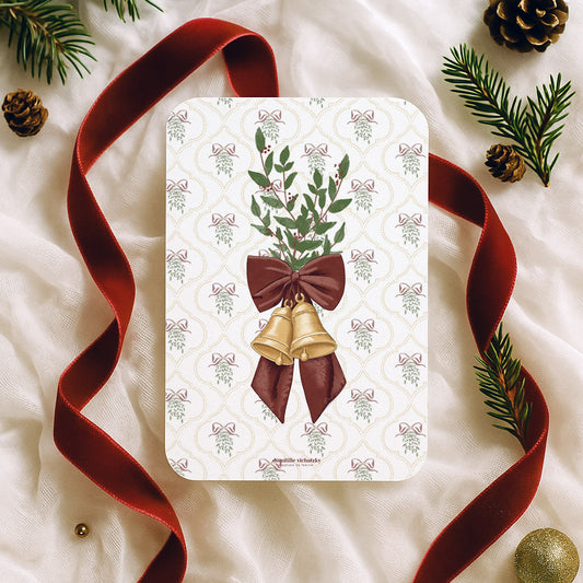 Carte Postale "Noeud de Noël" - Noël