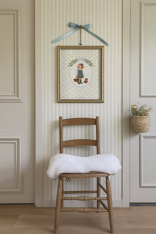 Affiche Cueillette aux Champignons  – Illustration murale pour chambre d’enfant