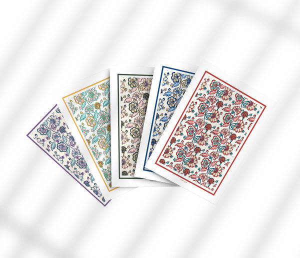 Lot de Cartes - Série Blockprint Aniya