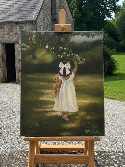 Encore un instant - Peinture à l'huile