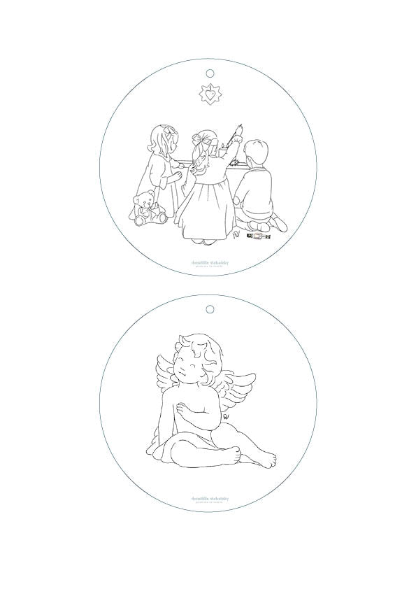 Coloriage Boule de Noël - Semaine 1