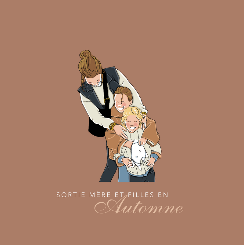 Illustration personnalisée de votre famille ou d’une personne aimée