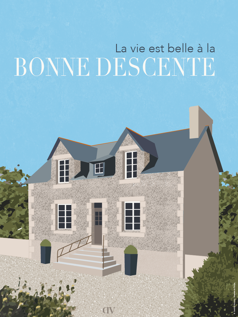 Maison de famille – Illustration personnalisée d’après photo