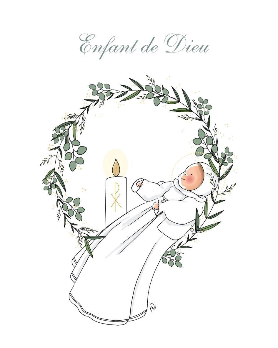 Signet - Baptême - Enfant de Dieu – Graphiste de Famille