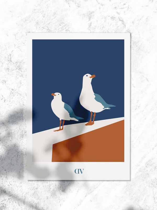 Carte Postale "Mouettes"