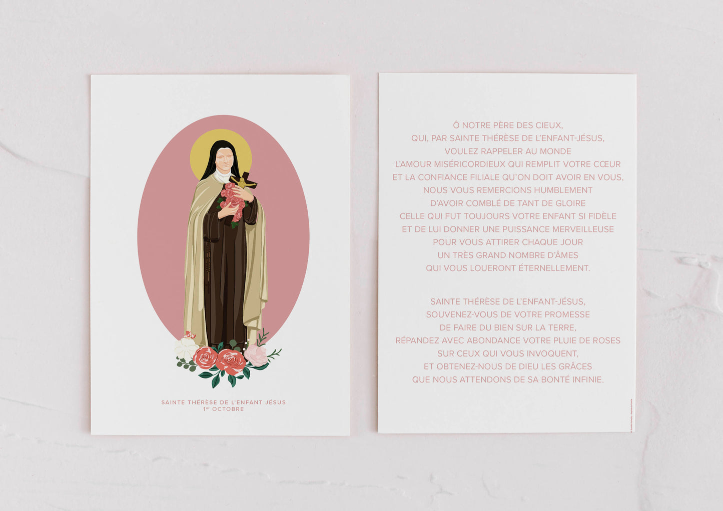 Carte "Sainte Thérèse de l'Enfant Jésus"