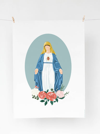 Affiche "Vierge Marie"