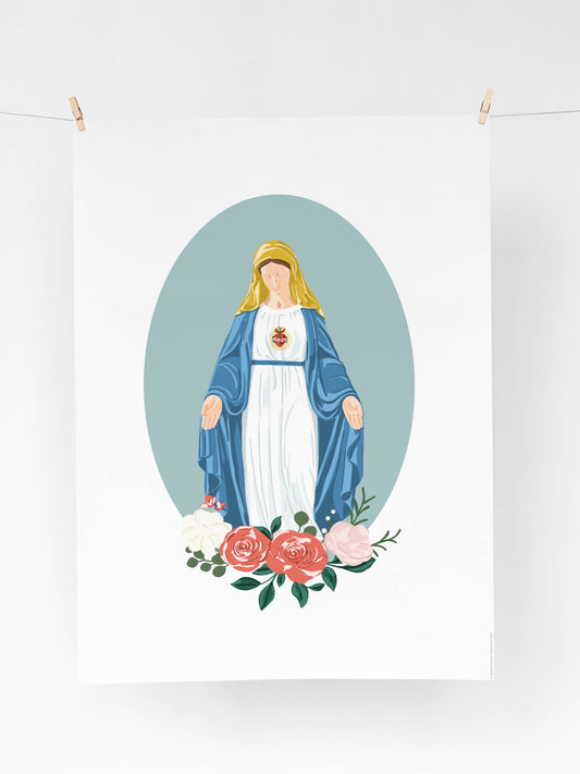 Affiche "Vierge Marie"
